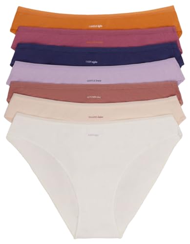 Women'secret Damen Pack 7 Höschen Baumwolle Botschaft Dessous, Weißer Hintergrund, 38 von women'secret