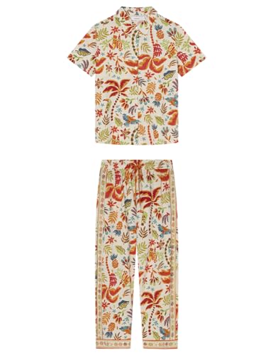 Women'secret Damen Pijama Camisero 100% Algodón Capri Tropical Schlafanzug, Multicolor, S von Women'secret