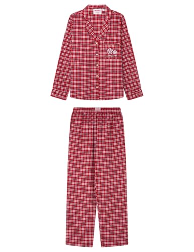 Women'secret Damen Pijama Largo Checks Pyjamas, Rojo, M Women'secret Damen Pijama Largo Checks Pyjamas, Rojo, M von Women'secret