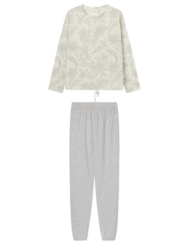 Women'secret Damen Pijama Largo Daily Frosted Perfect Pyjamas, Blanco, L von Women'secret