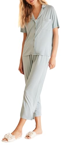 Women'secret Damen Pijama Manga Corta Spring Soft Touch Pyjamaset, Blue Haze, L Women'secret Damen Pijama Manga Corta Spring Soft Touch Pyjamaset, Blue Haze, L von Women'secret