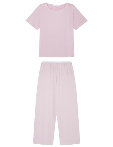 Women'secret Damen Schlafanzug Capri Soft Touch Summer Pyjamaset, Tender PINK, L Women'secret Damen Schlafanzug Capri Soft Touch Summer Pyjamaset, Tender PINK, L von Women'secret