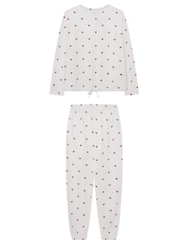Women'secret Damen Schlafanzug Pyjama-Set, Weißer Hintergrund, 36 von women'secret