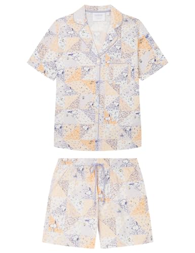 Women'secret Damen Schlafanzug mit kurzen Ärmeln Multilizenz Spring Break Pyjamaset, Multicolor, M von Women'secret