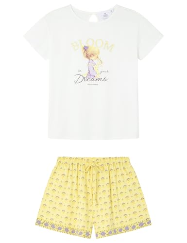 Women'secret Damen Short Pyjama Multilicense Nostalgia Holly Hobbie Pyjamas, weiß, 36 von Women'secret
