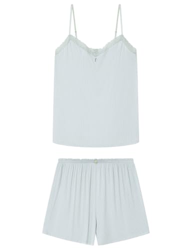 Women'secret Damen Short Pyjama Soft Touch Pyjamas, grün, XS von Women'secret