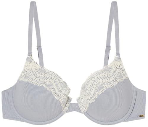 Women'secret Damen Sujetador Acolchado Cotton Collection 2 BH, Blau 01, 100B von Women'secret