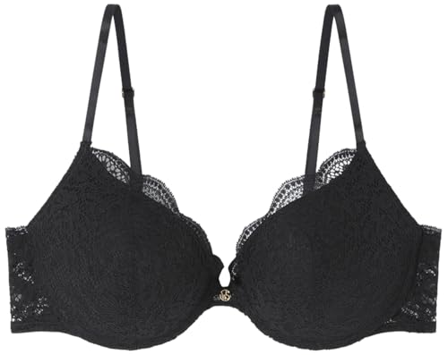 Women'secret Damen Sujetador Push Up Femenine Lace WUNDERSCHÖNER schwarzer BH mit PushupEffekt, 95C Women'secret Damen Sujetador Push Up Femenine Lace WUNDERSCHÖNER schwarzer BH mit PushupEffekt, 95C von Women'secret