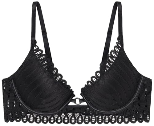 Women'secret Damen Sujetador Push Up Sense 1 and 2 BH, Schwarz, 90B von Women'secret