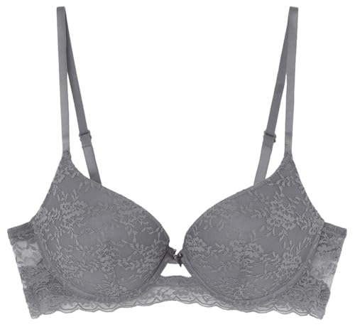 Women'secret Damen Sujetadore Push Up Helankas 2 BH, grau, 85C von Women'secret