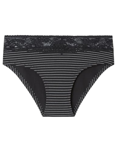 Women'secret Damen Wide Brief Second Round Cotton Gallon Slip, Standardschwarz, 38 von Women'secret