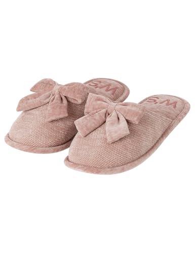 Women'secret Damen Zapatillas Abiertas Colección Daily Rose Zubehör, Helles Pink, Medium von Women'secret