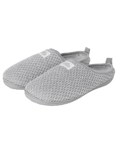 Women'secret Damen Zapatillas Everyday Essentials 2 Hausschuhe Chenille Grau, Hellgrau, Small Weit von Women'secret