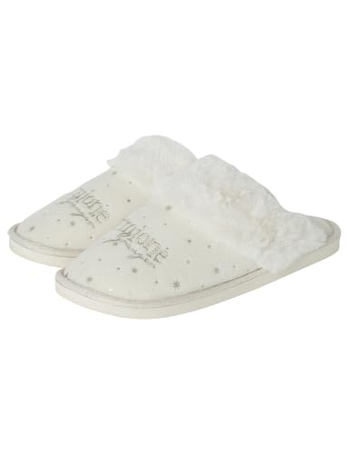 Women'secret Damen Zapatillas La Nuit Harry Potter Slipper, Elfenbein, Medium Weit Women'secret Damen Zapatillas La Nuit Harry Potter Slipper, Elfenbein, Medium Weit von Women'secret