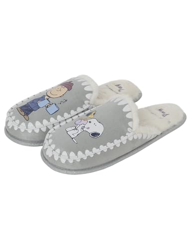 Women'secret Damen Zapatillas Multilicense Morning Slipper, Mittelgrau, Large Weit Women'secret Damen Zapatillas Multilicense Morning Slipper, Mittelgrau, Large Weit von Women'secret