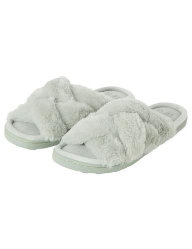 Women'secret Damen Zapatillas de Ducha Abiertas Colección Mix and Match Green House Zubehör, Teichgrün, Large von Women'secret