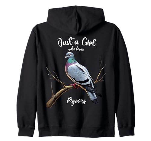 Nur EIN Mädchen, das Tauben liebt, Bird Loving Women Teens Girls Kapuzenjacke Nur EIN Mädchen, das Tauben liebt, Bird Loving Women Teens Girls Kapuzenjacke von Women who are Easily distracted by Pigeons Funny