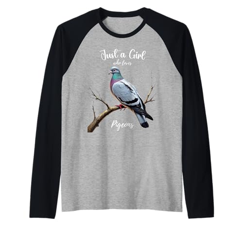 Nur EIN Mädchen, das Tauben liebt, Bird Loving Women Teens Girls Raglan Nur EIN Mädchen, das Tauben liebt, Bird Loving Women Teens Girls Raglan von Women who are Easily distracted by Pigeons Funny