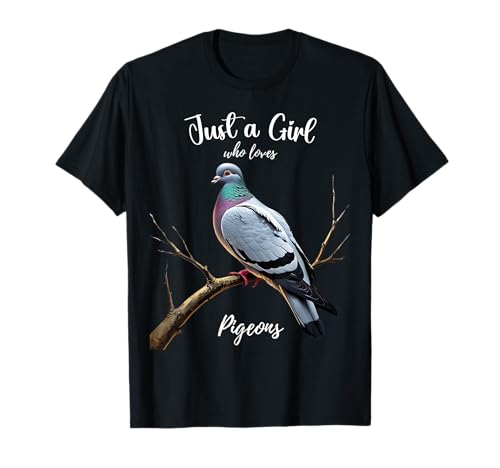 Nur EIN Mädchen, das Tauben liebt, Bird Loving Women Teens Girls T-Shirt Nur EIN Mädchen, das Tauben liebt, Bird Loving Women Teens Girls T-Shirt von Women who are Easily distracted by Pigeons Funny