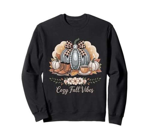 Cozy Fall Vibes Herbst Kürbis Saison Thanksgiving Frauen Sweatshirt von WomenGalaxy