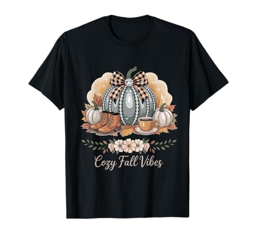 Cozy Fall Vibes Herbst Kürbis Saison Thanksgiving Frauen T-Shirt von WomenGalaxy