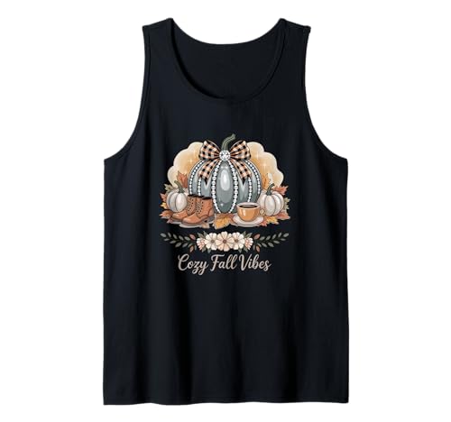 Cozy Fall Vibes Herbst Kürbis Saison Thanksgiving Frauen Tank Top von WomenGalaxy