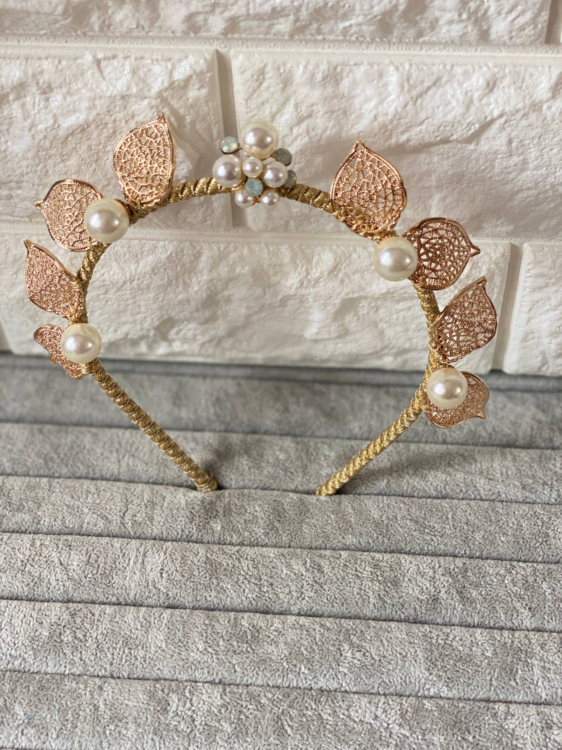 Goldkrone Mit Goldener Verzierung, Krone Faszinieren, Sierra Stirnband, Hochzeit Luxusstirnband Goldkrone Mit Goldener Verzierung, Krone Faszinieren, Sierra Stirnband, Hochzeit Luxusstirnband von WomenHatAccessories