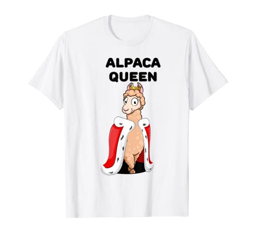 Alpaka Queen | Damen Alpaka Spieler Shirt | Mädchen Alpaka T-Shirt von Womens Alpaca Shirts for Girls