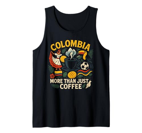 Kolumbien Flagge Kaffee Jungen Mädchen Kolumbian Gear Columbia Flagge Tank Top Kolumbien Flagge Kaffee Jungen Mädchen Kolumbian Gear Columbia Flagge Tank Top von Womens Colombia Jersey For Men Colombian Flag