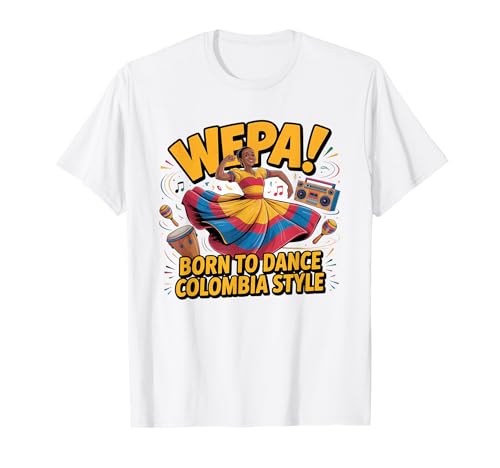 Kolumbien Flagge Tanz Frauen Mädchen Kolumbian Gear Columbia Flagge T-Shirt von Womens Colombia Jersey For Men Colombian Flag