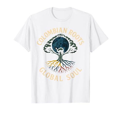 Kolumbien Flagge Wurzeln Jungen Mädchen Kolumbian Gear Columbia Flagge T-Shirt Kolumbien Flagge Wurzeln Jungen Mädchen Kolumbian Gear Columbia Flagge T-Shirt von Womens Colombia Jersey For Men Colombian Flag