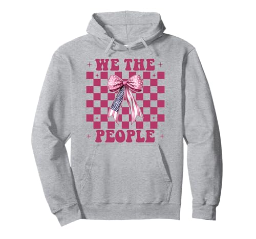 4. Juli USA Amerikanische Flagge Patriotisches Mädchen We The People Pullover Hoodie 4. Juli USA Amerikanische Flagge Patriotisches Mädchen We The People Pullover Hoodie von Womens Coquette Bow 4th of July USA Flag Gifts