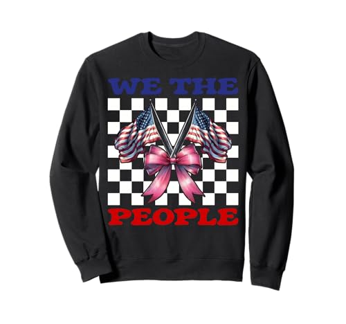4. Juli USA Amerikanische Flagge Patriotisches Mädchen We The People Sweatshirt 4. Juli USA Amerikanische Flagge Patriotisches Mädchen We The People Sweatshirt von Womens Coquette Bow 4th of July USA Flag Gifts