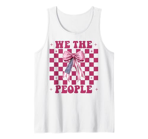 4. Juli USA Amerikanische Flagge Patriotisches Mädchen We The People Tank Top 4. Juli USA Amerikanische Flagge Patriotisches Mädchen We The People Tank Top von Womens Coquette Bow 4th of July USA Flag Gifts