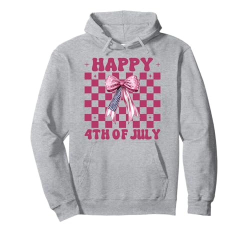 Happy 4th of Juli USA American Flag Patriotic Girl Mom Pullover Hoodie Happy 4th of Juli USA American Flag Patriotic Girl Mom Pullover Hoodie von Womens Coquette Bow 4th of July USA Flag Gifts