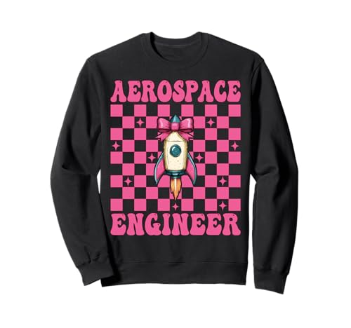 Luft- und Raumfahrtingenieur Ingenieur Aeronautical Rocket Girl Mom Sweatshirt von Womens Coquette Bow Aerospace Engineer Space Gifts