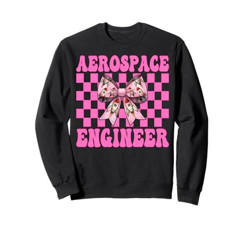 Luft- und Raumfahrtingenieur Ingenieur Aeronautical Rocket Girl Mom Sweatshirt von Womens Coquette Bow Aerospace Engineer Space Gifts