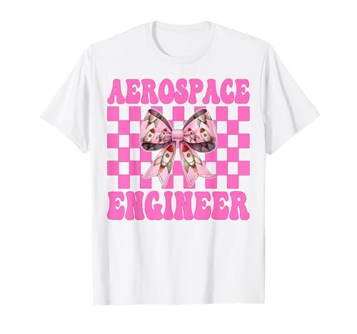 Luft- und Raumfahrtingenieur Ingenieur Aeronautical Rocket Girl Mom T-Shirt von Womens Coquette Bow Aerospace Engineer Space Gifts