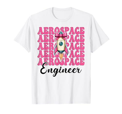 Luft- und Raumfahrtingenieur Ingenieur Aeronautical Rocket Girl Mom T-Shirt von Womens Coquette Bow Aerospace Engineer Space Gifts