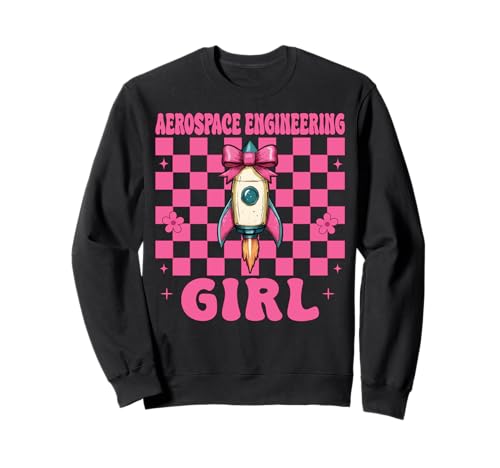 Luft- und Raumfahrttechnik Mädchen Luft- und Raumfahrtingenieur Luftfahrt Sweatshirt von Womens Coquette Bow Aerospace Engineer Space Gifts