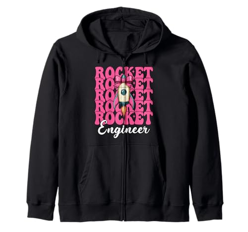 Raketeningenieur Luft- und Raumfahrtingenieur Ingenieurmädchen Mama Kapuzenjacke von Womens Coquette Bow Aerospace Engineer Space Gifts