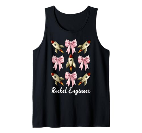 Raketeningenieur Luft- und Raumfahrtingenieur Ingenieurmädchen Mama Tank Top von Womens Coquette Bow Aerospace Engineer Space Gifts