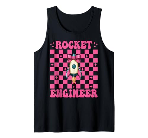 Raketeningenieur Luft- und Raumfahrtingenieur Ingenieurmädchen Mama Tank Top von Womens Coquette Bow Aerospace Engineer Space Gifts