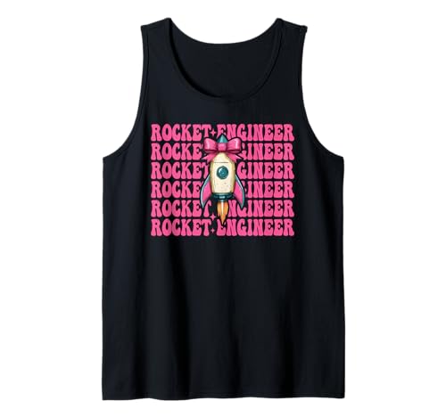 Raketeningenieur Luft- und Raumfahrtingenieur Ingenieurmädchen Mama Tank Top von Womens Coquette Bow Aerospace Engineer Space Gifts