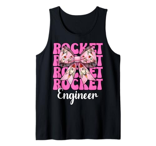Raketeningenieur Luft- und Raumfahrtingenieur Ingenieurmädchen Mama Tank Top von Womens Coquette Bow Aerospace Engineer Space Gifts