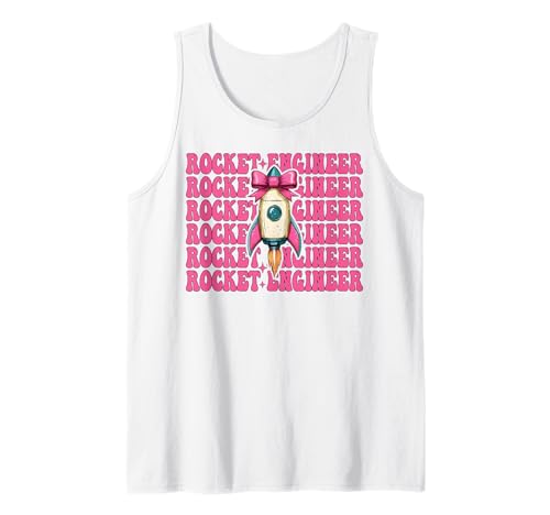 Raketeningenieur Luft- und Raumfahrtingenieur Ingenieurmädchen Mama Tank Top von Womens Coquette Bow Aerospace Engineer Space Gifts