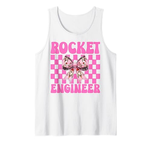 Raketeningenieur Luft- und Raumfahrtingenieur Ingenieurmädchen Mama Tank Top von Womens Coquette Bow Aerospace Engineer Space Gifts
