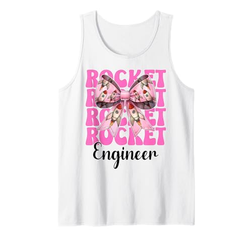 Raketeningenieur Luft- und Raumfahrtingenieur Ingenieurmädchen Mama Tank Top von Womens Coquette Bow Aerospace Engineer Space Gifts