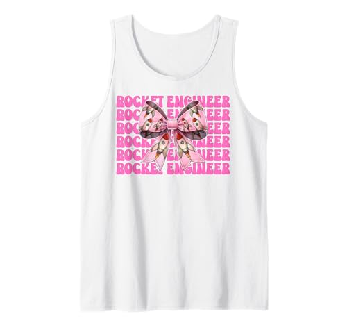 Raketeningenieur Luft- und Raumfahrtingenieur Ingenieurmädchen Mama Tank Top von Womens Coquette Bow Aerospace Engineer Space Gifts