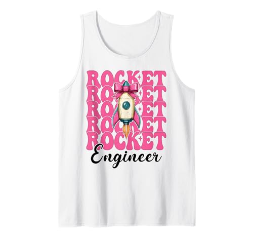 Raketeningenieur Luft- und Raumfahrtingenieur Ingenieurmädchen Mama Tank Top von Womens Coquette Bow Aerospace Engineer Space Gifts